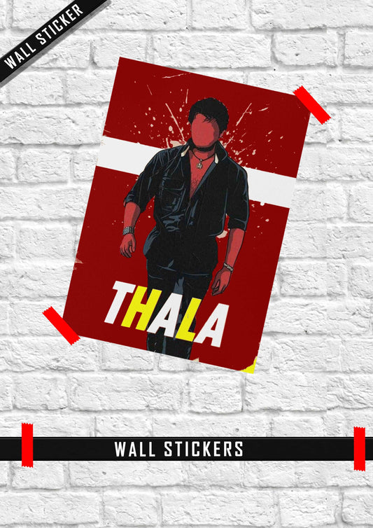 Dheena Movie Tribute Wall Sticker