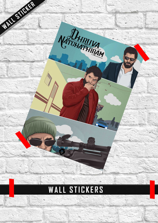 Dhruva Natchathiram Movie Wall Stickers 