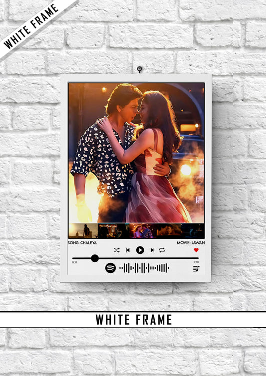 Jawan Movie Chaleya Song Spotify Wall Poster | Shah Rukh Khan