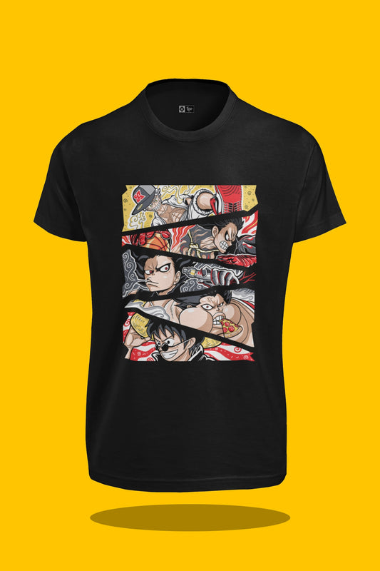 One Piece Luffy Gears T-Shirt (Black)