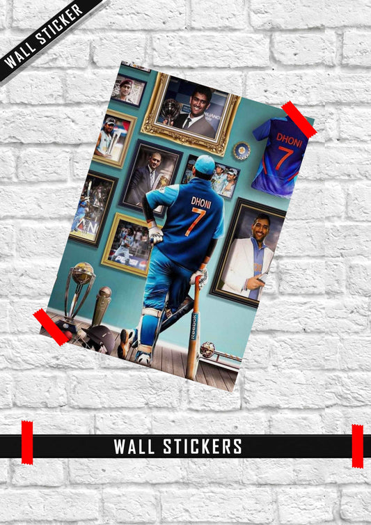 MS Dhoni Emotional Moment Wall Sticker
