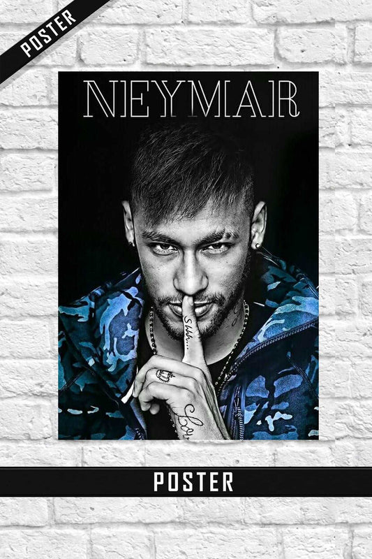 Football Hero Neymar Wall Poster 