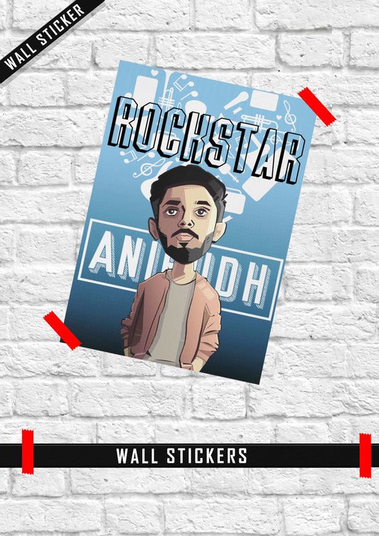 Rockstar Anirudh Wall Sticker