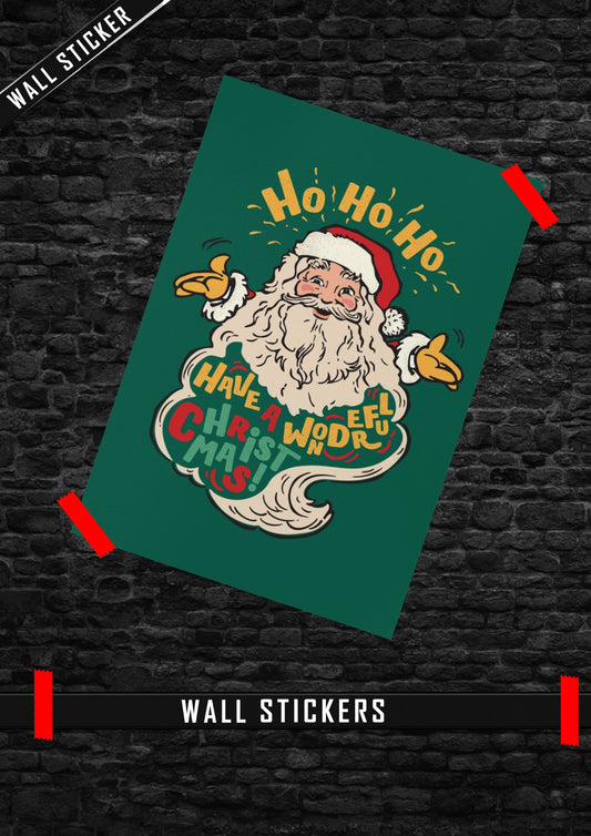 Wonderful Christmas Wall Sticker 